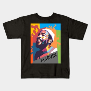 Marvin gaye wpap pop art Kids T-Shirt